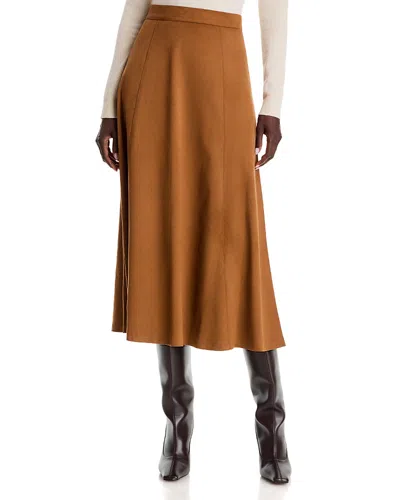 Emme Flared Jersey Skirt - Exclusive In Orange