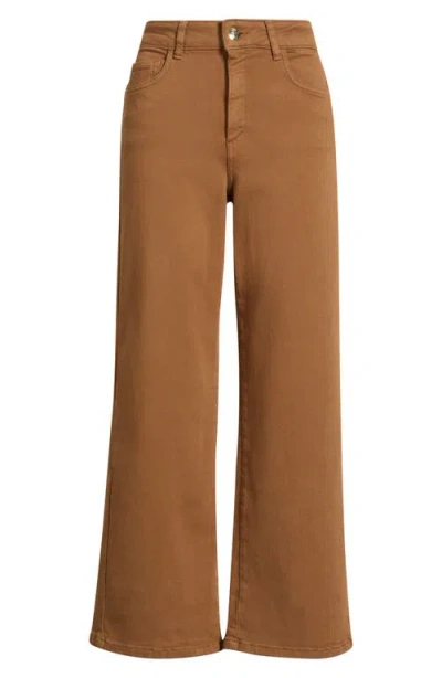Emme Fuxia Wide Leg Pants In Brown