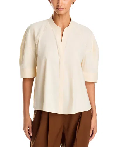 Emme Gennaio Short Sleeve Shirt In White