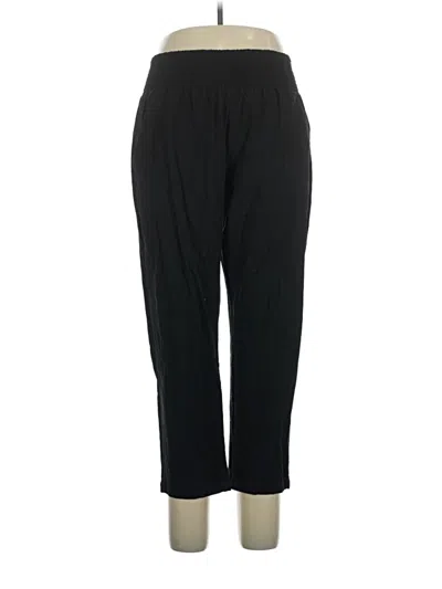 Pre-owned Emme Linen Pants In Black