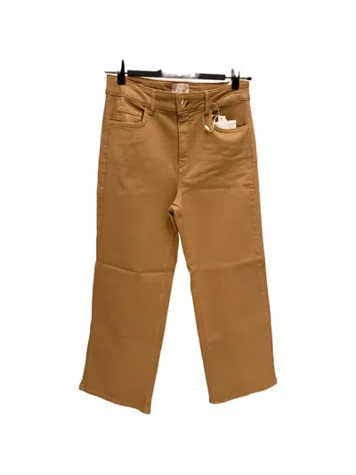 Emme Logo-patch Five-pocket Trousers In Neutral