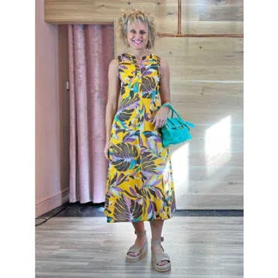 Emme Marella Nankin Dress Yellow Jungle