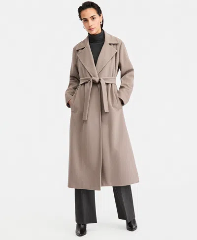 Emme Marella Women's Emmboero Quilted-lined Wrap Coat In Turtledove