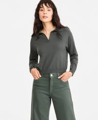Emme Marella Women's Emmottanta Cropped Polo Sweater In Underwood