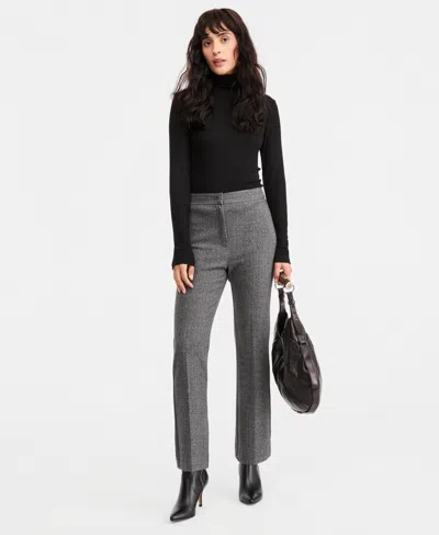 Emme Marella Women's Emmzamia High-waisted Slim-fit Polyester-blend Trousers In Black