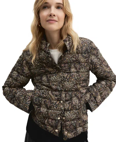 Emme Marella Women's Reversible Puffer Jacket In Black