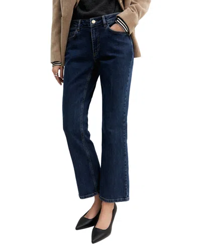 Emme Marella Women's Slim-flare High-rise Jeans In Navy