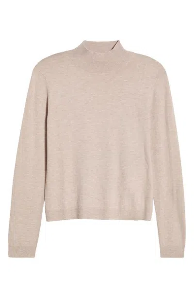 Emme Mock Neck Sweater In Neutral