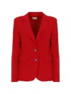 Emme Notched-lapel Button-up Blazer In Multi