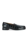 Emme Parsons Danielle Loafers In Black Croc