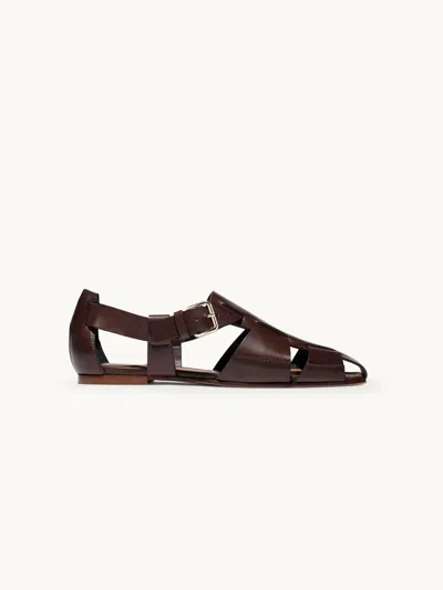 Emme Parsons Ernest Sandal Ivory Calfskin It37 In Brown