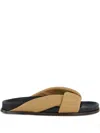 Emme Parsons Folded Sandals In Brown