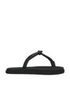 Emme Parsons Knot Pool Slide In Black Nappa