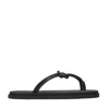 Emme Parsons Knot Pool Slide In Black Nappa,rubber