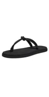 Emme Parsons Knot Pool Slide In Black Nappa/rubber