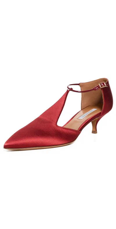 Emme Parsons Leandra Pumps Burnt Red Satin