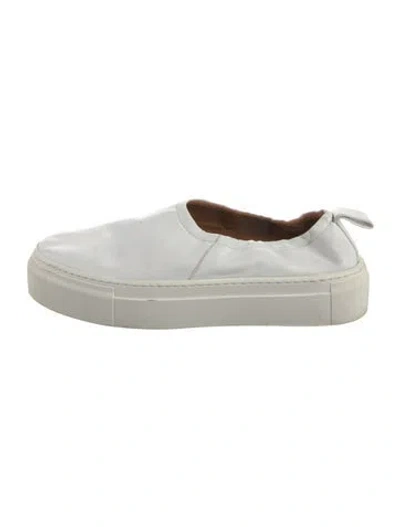 Pre-owned Emme Parsons Leather Flats In White