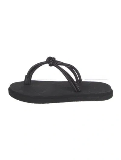 Pre-owned Emme Parsons Leather Flip Flops In Multi