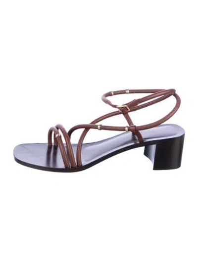 Pre-owned Emme Parsons Leather Gladiator Sandals In Brown