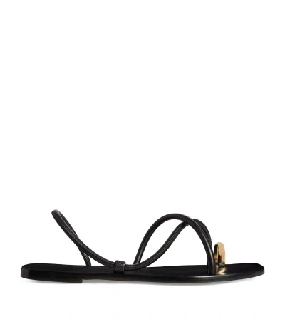 Emme Parsons Leather Laurie Sandals In Black Suede