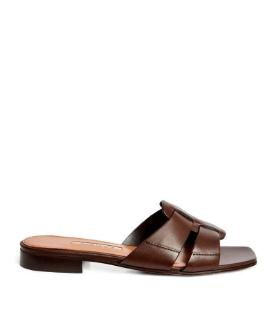 Emme Parsons Leather Leo Sandals In Brown