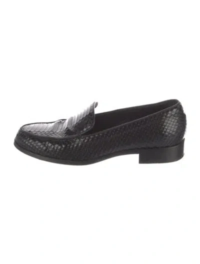 Pre-owned Emme Parsons Leather Loafers In Black