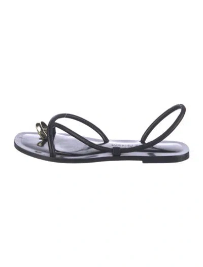 Pre-owned Emme Parsons Leather Sandals In Black