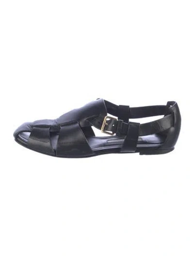 Pre-owned Emme Parsons Leather Sandals In Blue