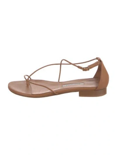 Pre-owned Emme Parsons Leather Sandals In Brown