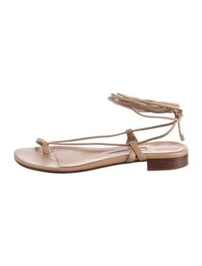 Pre-owned Emme Parsons Leather Sandals In Brown