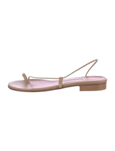 Pre-owned Emme Parsons Leather Sandals In Brown