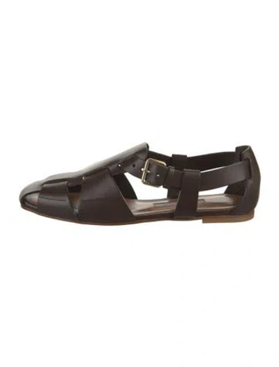 Pre-owned Emme Parsons Leather Sandals In Brown