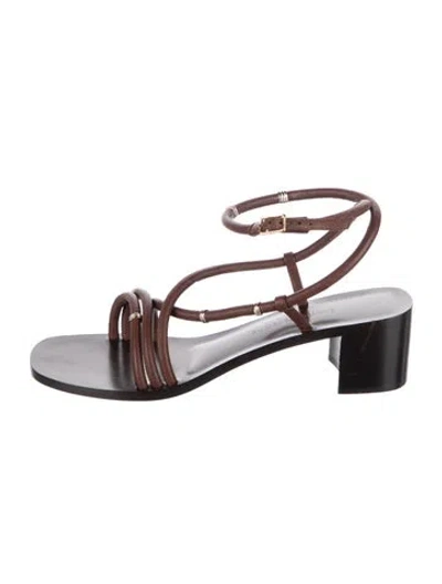 Pre-owned Emme Parsons Leather Sandals In Brown
