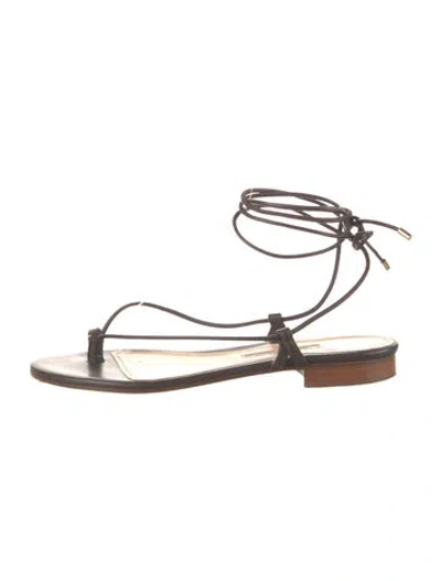 Pre-owned Emme Parsons Leather Sandals In Brown