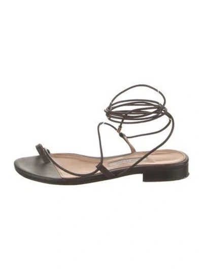 Pre-owned Emme Parsons Leather Sandals In Brown