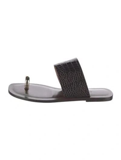 Pre-owned Emme Parsons Leather Sandals In Brown
