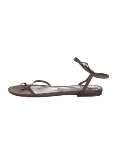 Pre-owned Emme Parsons Leather Sandals In Brown