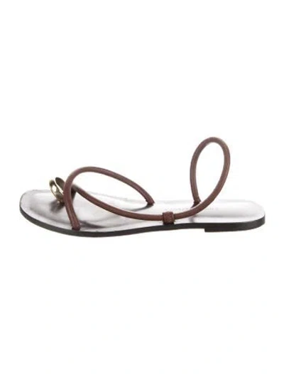 Pre-owned Emme Parsons Leather Sandals In Brown