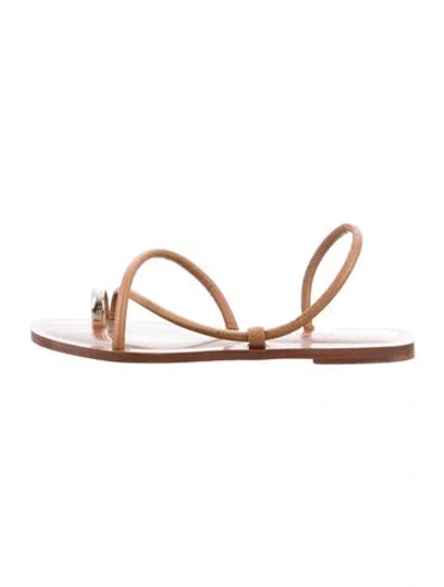 Pre-owned Emme Parsons Leather Sandals In Brown
