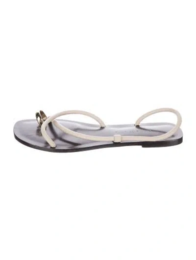 Pre-owned Emme Parsons Leather Sandals In Brown/neutrals
