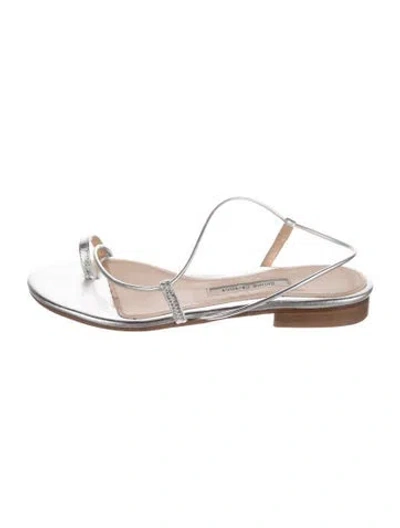 Pre-owned Emme Parsons Leather Sandals In Gold