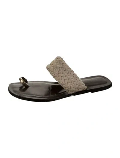 Pre-owned Emme Parsons Leather Sandals In Gold