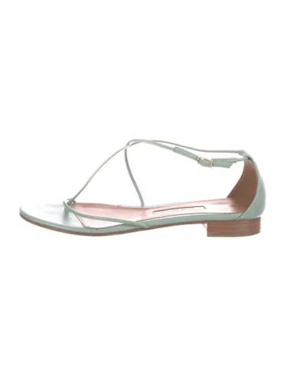Pre-owned Emme Parsons Leather Sandals In Green