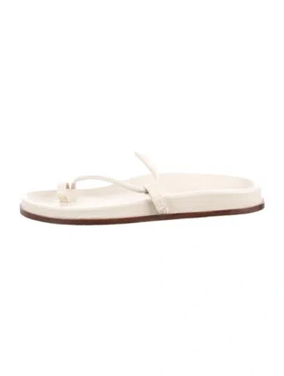 Pre-owned Emme Parsons Leather Sandals In Neutral
