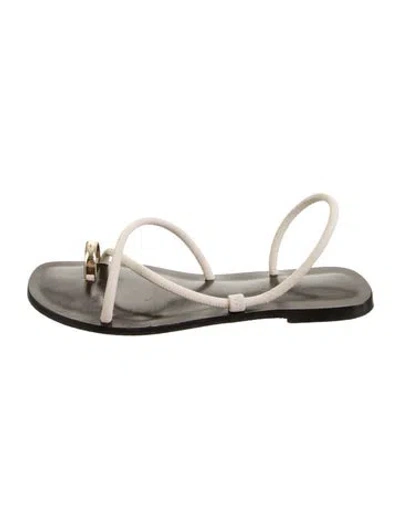 Pre-owned Emme Parsons Leather Sandals In Neutral