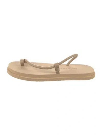 Pre-owned Emme Parsons Leather Sandals In Neutrals