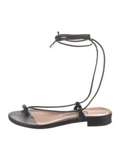 Pre-owned Emme Parsons Leather Sandals In Neutrals