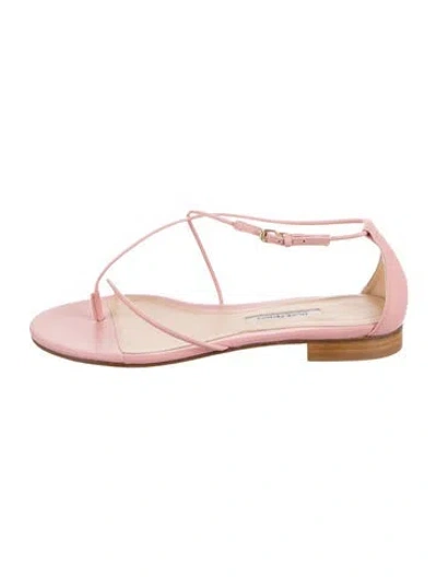 Pre-owned Emme Parsons Leather Sandals In Pink