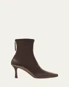 Emme Parsons Leather Stiletto Ankle Booties In Espresso