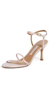 Emme Parsons Loop Heels Pale Pink Satin In Pale Pink Satin